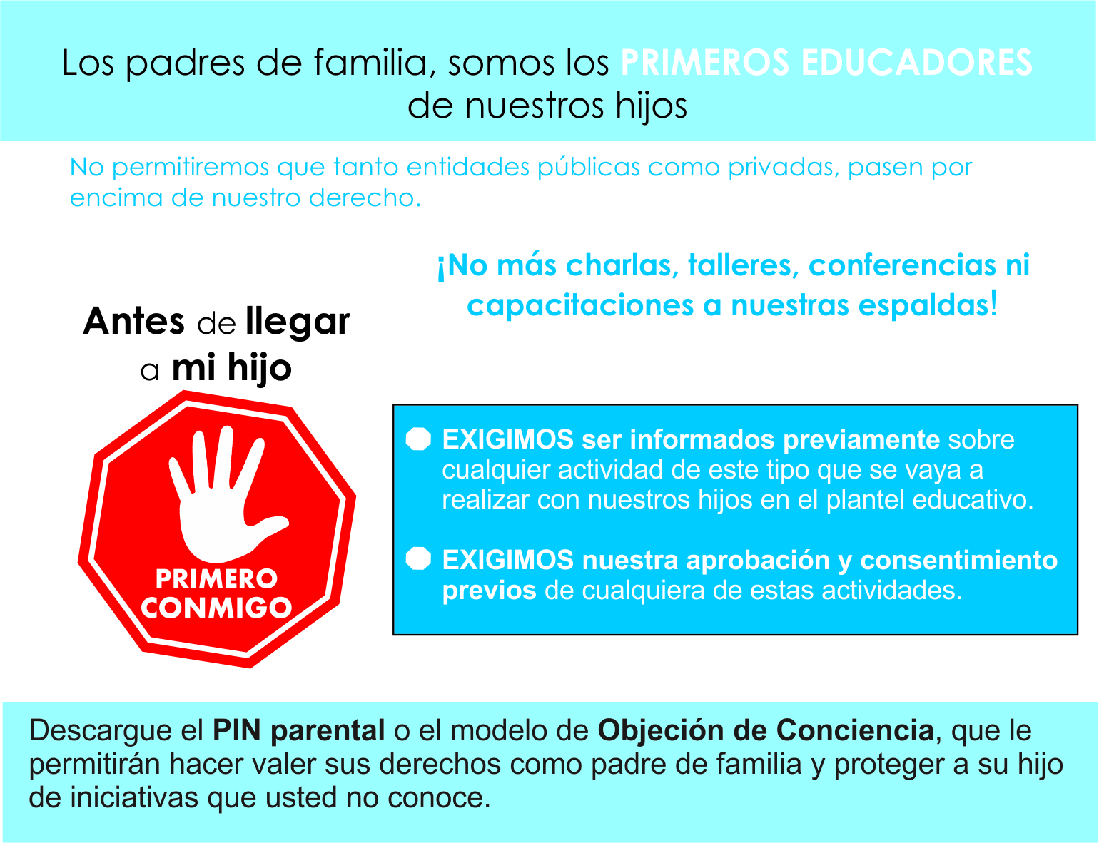 Protege a tu hijo, ¡Únete a nuestra campaña PRIMERO CONMIGO! - Red Familia  ColombiaRed Familia Colombia